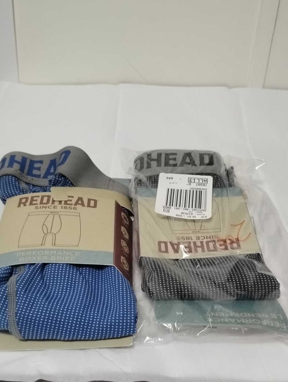 RedHead Men's Performance Boxer Briefs - Blue & Black (2)